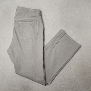 Brax Cooper Pants Mens 33x30 Gray Straight 5 Pocket Cotton Stretch Tech Work